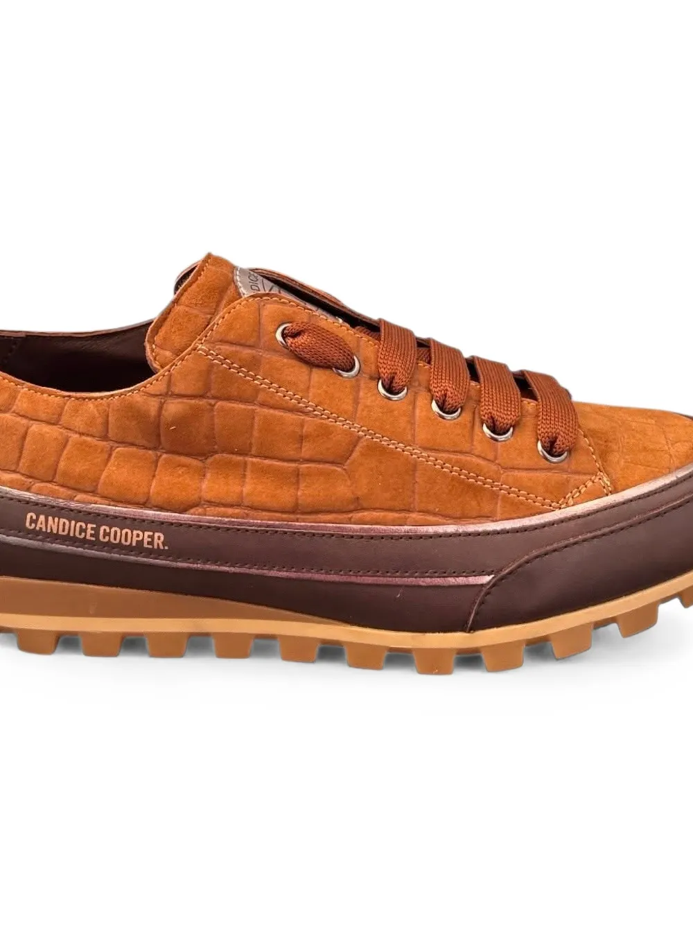 Candice Cooper croc-effect low-top sneakers Bruin