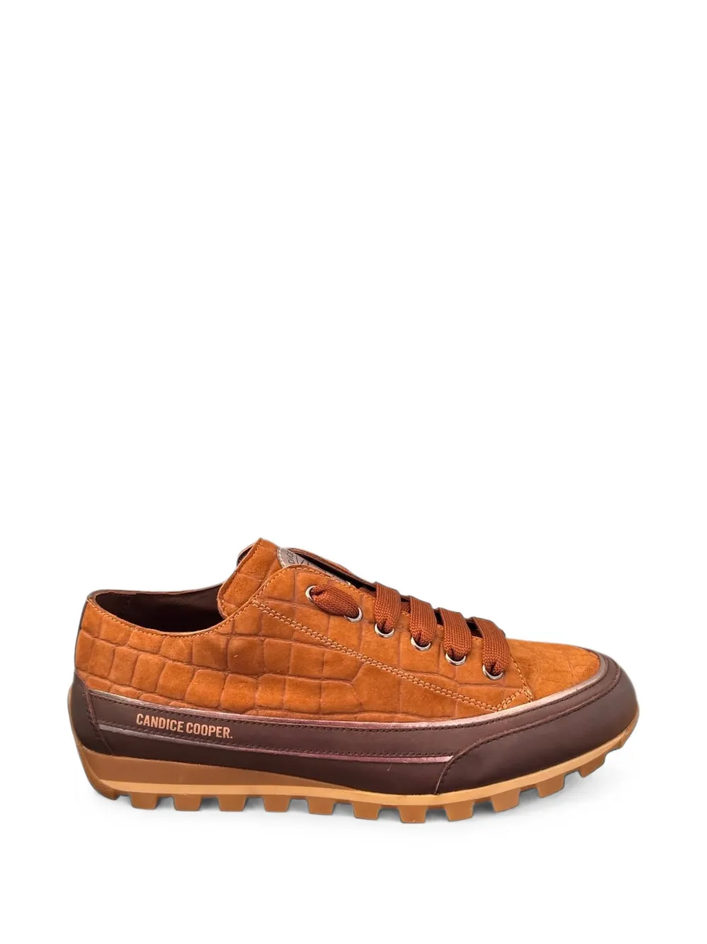 Candice Cooper croc-effect low-top sneakers Bruin