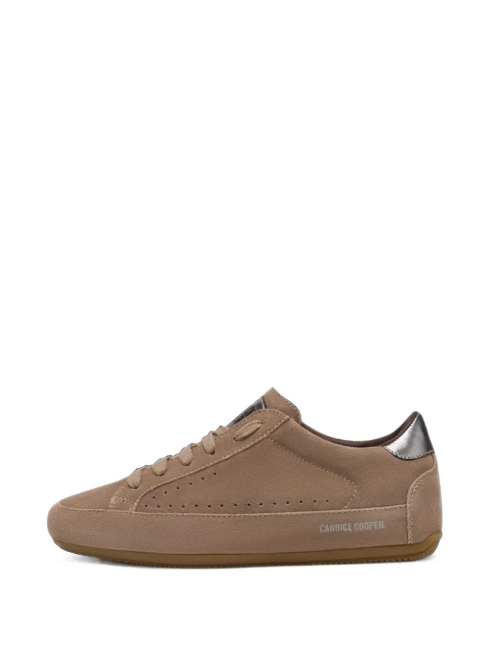 Candice Cooper Dafne F perforated-detail metallic-trim sneakers Bruin