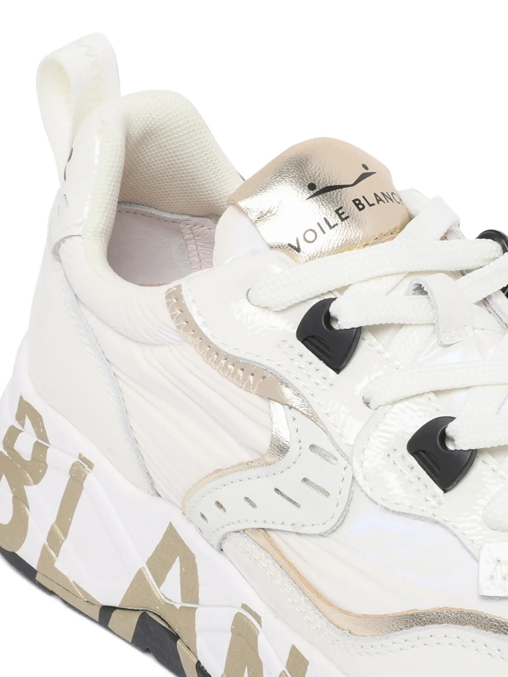 Voile Blanche Sneakers met logoprint Wit