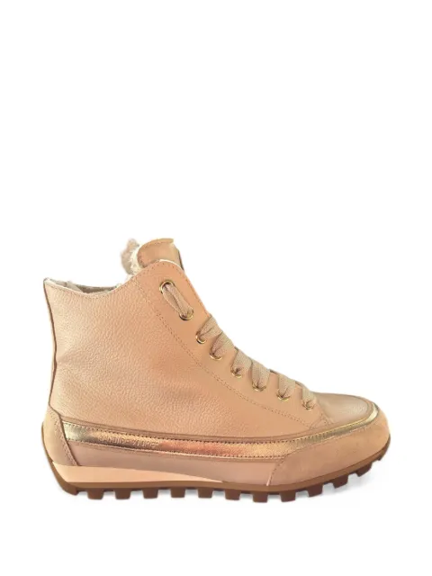 Candice Cooper high-top panelled leather sneakers
