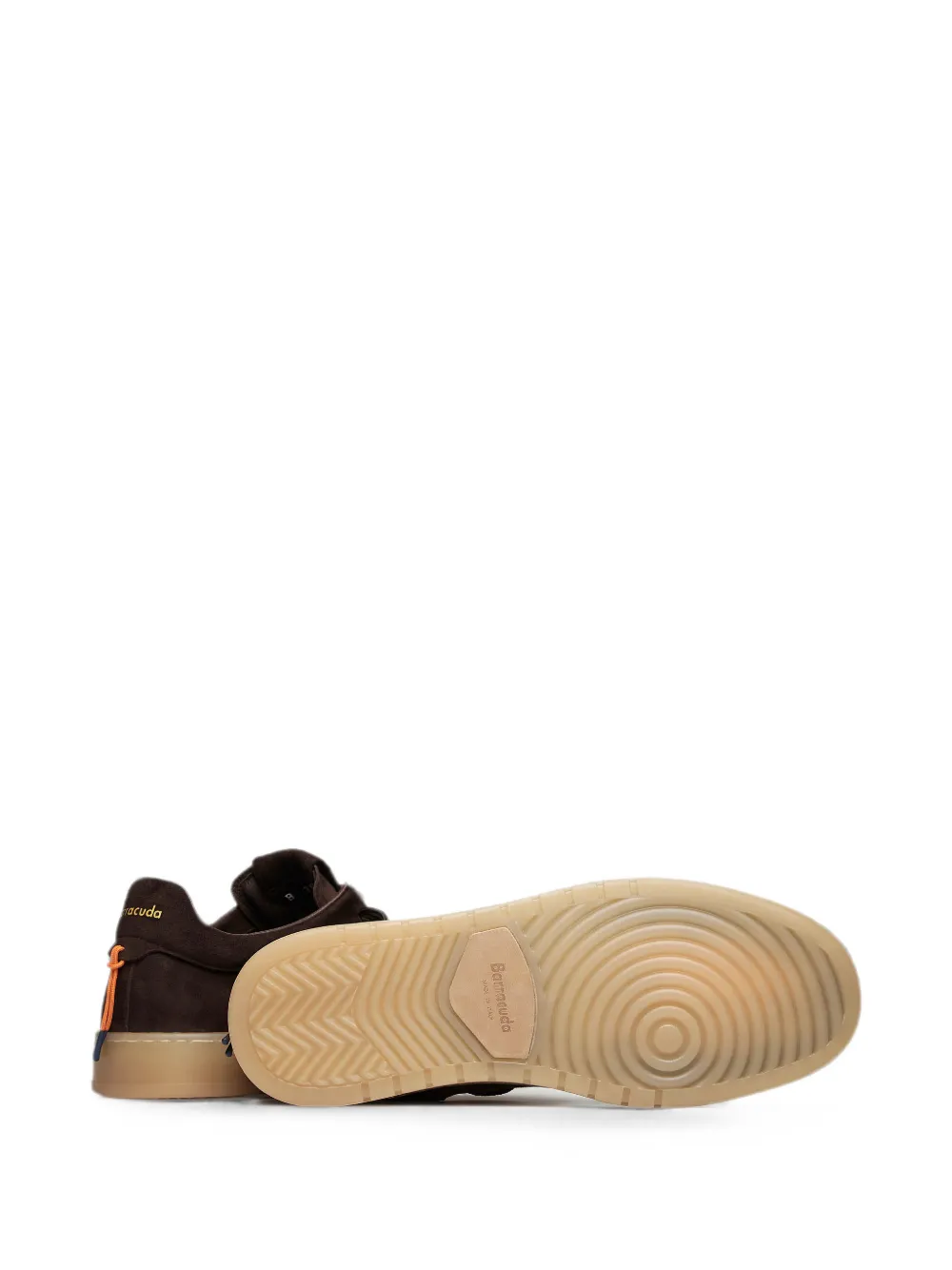 Barracuda Guga suède sneakers met geperforeerde details Bruin