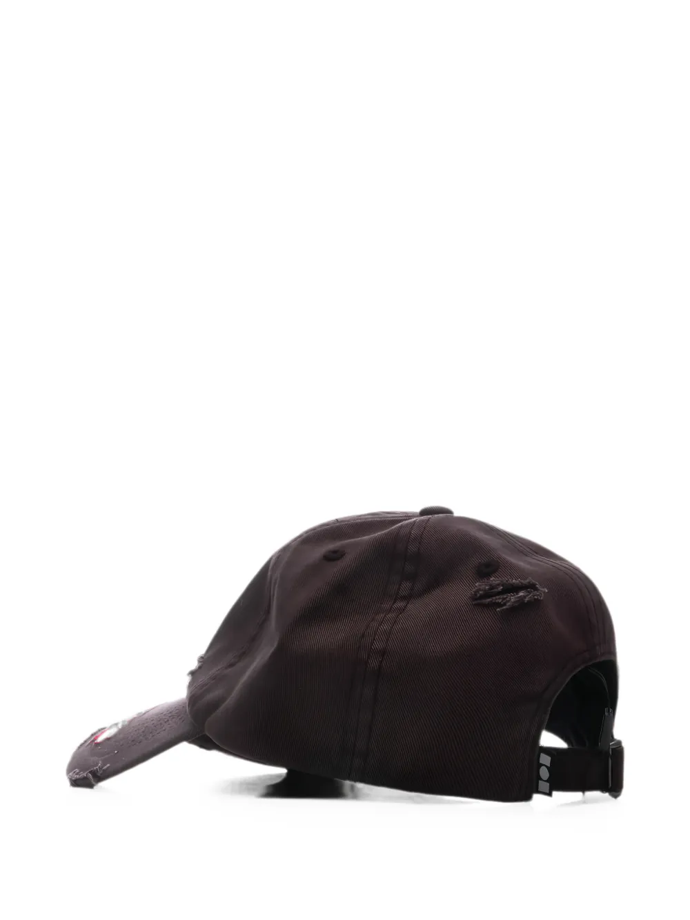 Nahmias Miracle distressed-finish baseball hat Zwart
