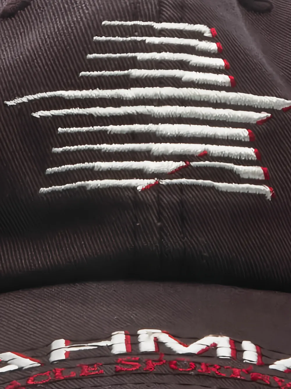 Nahmias Miracle distressed-finish baseball hat Zwart
