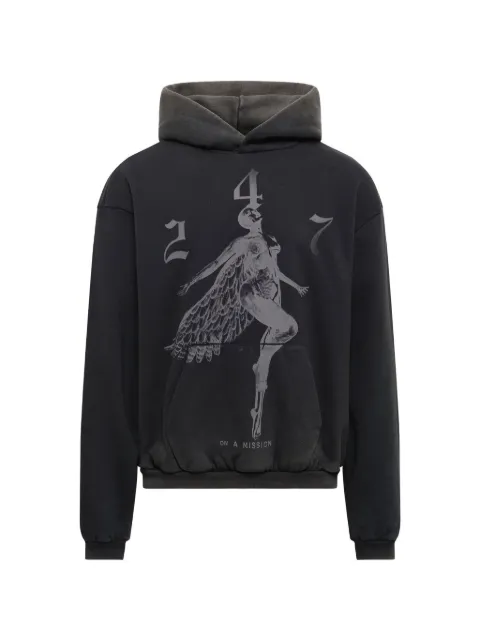 Represent 247 Fallen Angel graphic-print hoodie