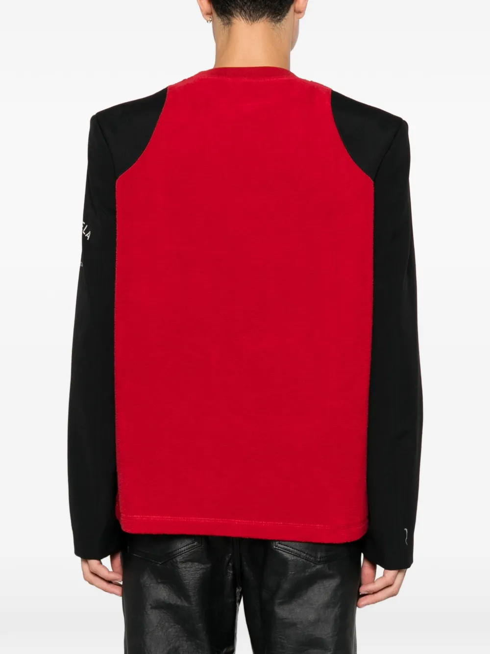 MM6 Maison Margiela T-shirt met logoprint en raglan mouwen Rood