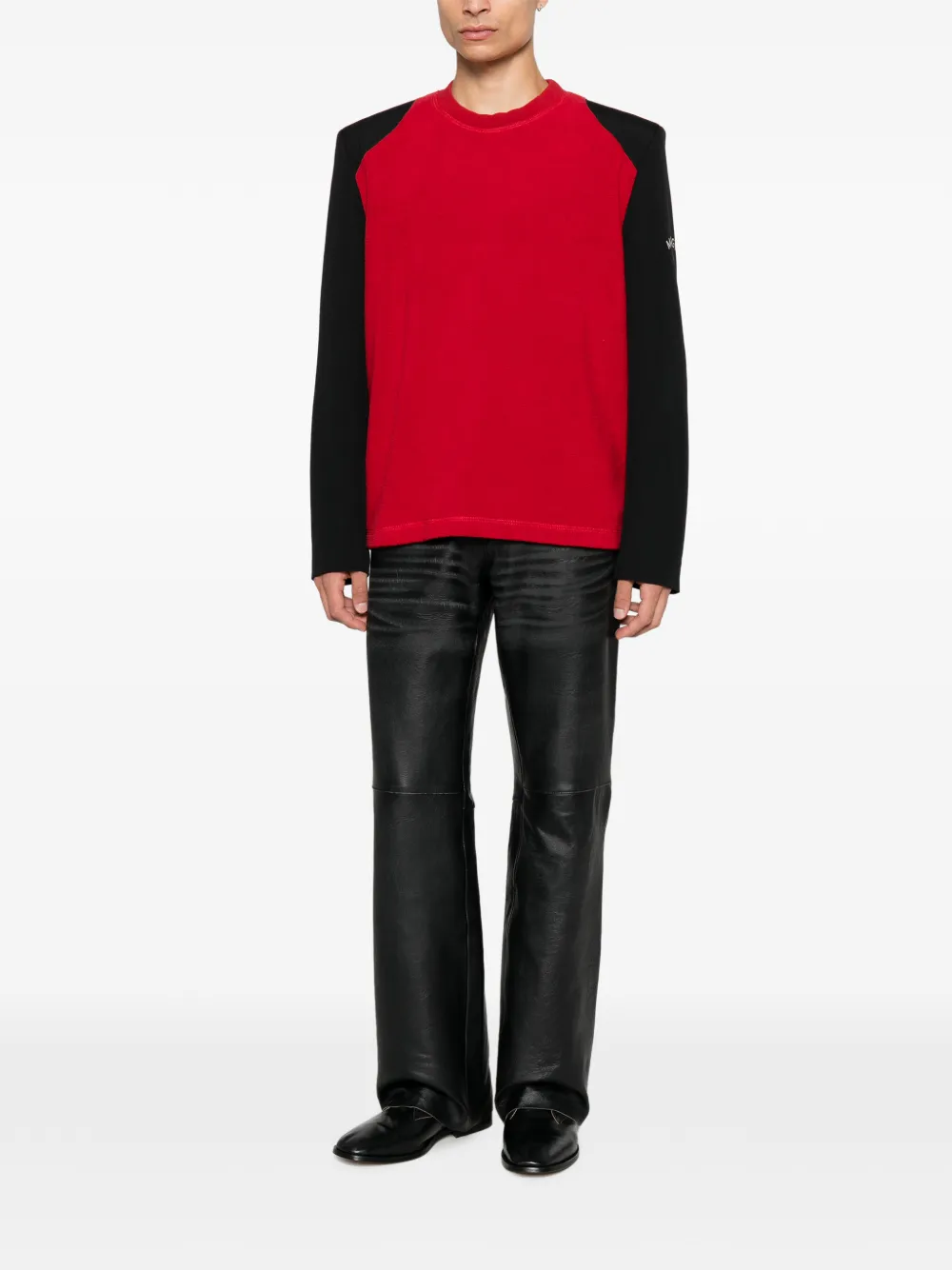 MM6 Maison Margiela T-shirt met logoprint en raglan mouwen Rood