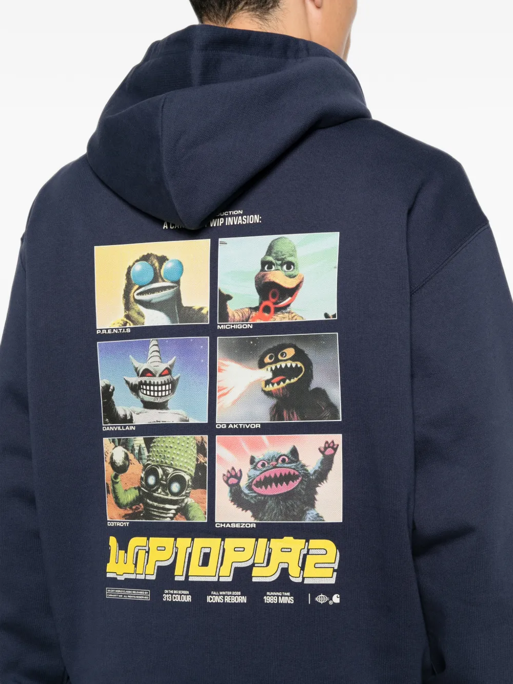 Carhartt WIP Hoodie met print Blauw