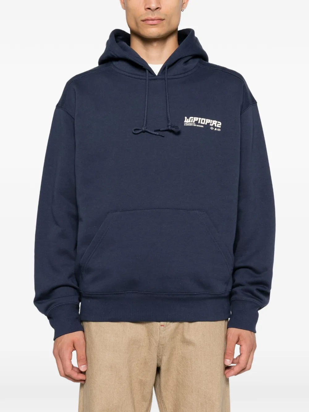 Carhartt WIP Hoodie met print Blauw