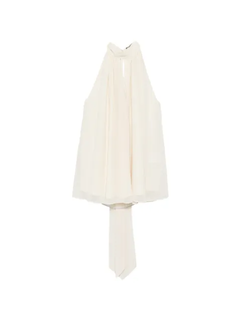 ROTATE BIRGER CHRISTENSEN pleated halterneck top