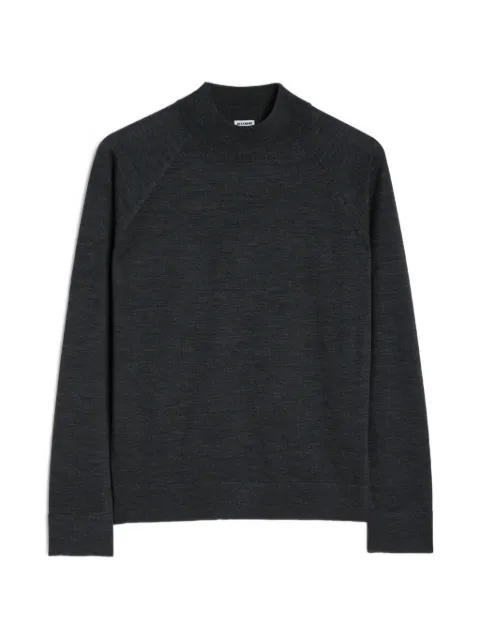 Jil Sander mock-neck slim-fit lightweight-wool sweater