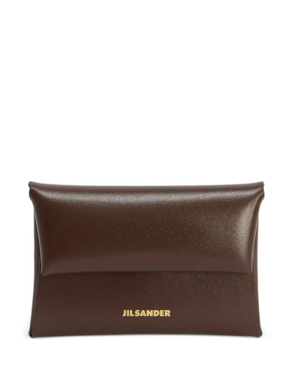 Jil Sander Portamonete con patta - Marrone