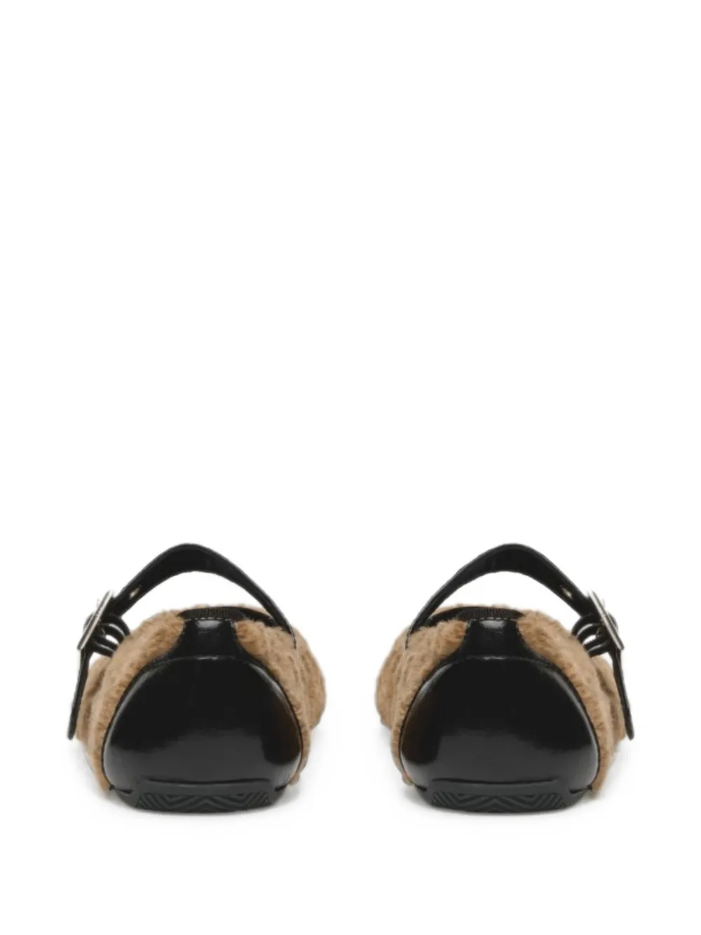 Candice Cooper Dafne Brid Teddy buckle-fastening ballet flats Bruin