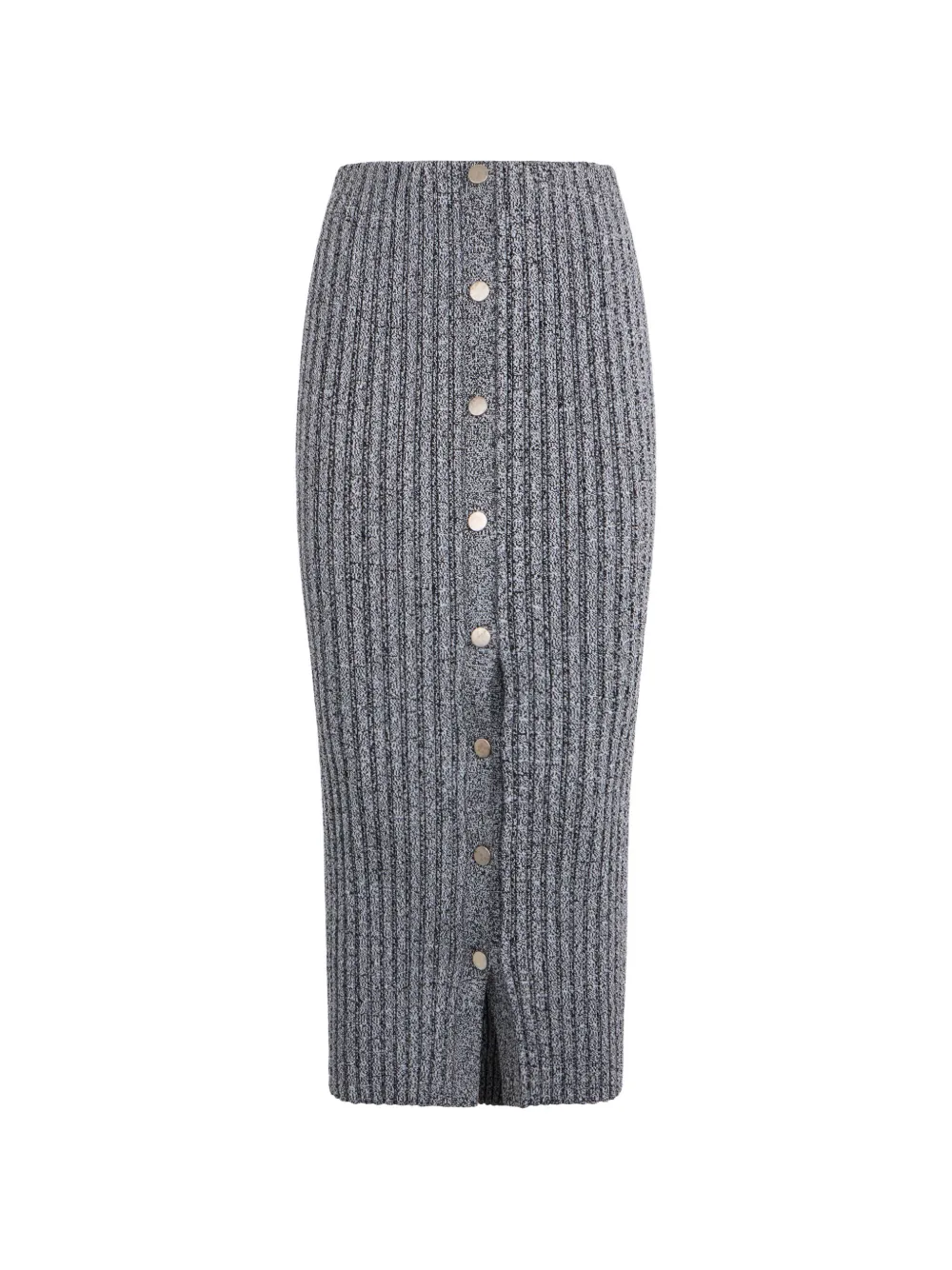 Philosophy Di Lorenzo Serafini button-up ribbed-knit skirt - Grau