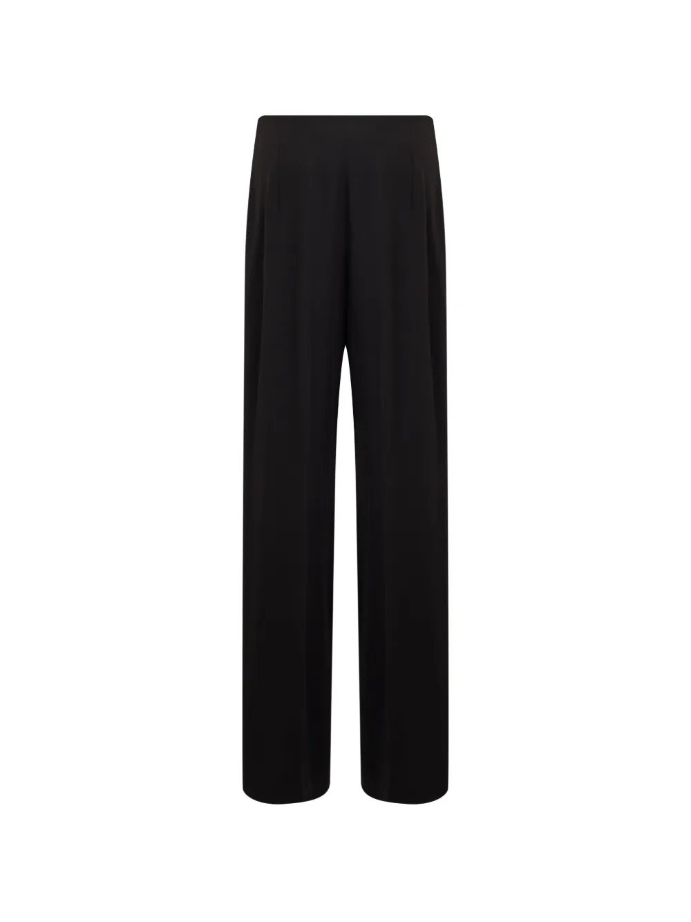 Alberta Ferretti Broek met wijde pijpen en dart-detail Zwart
