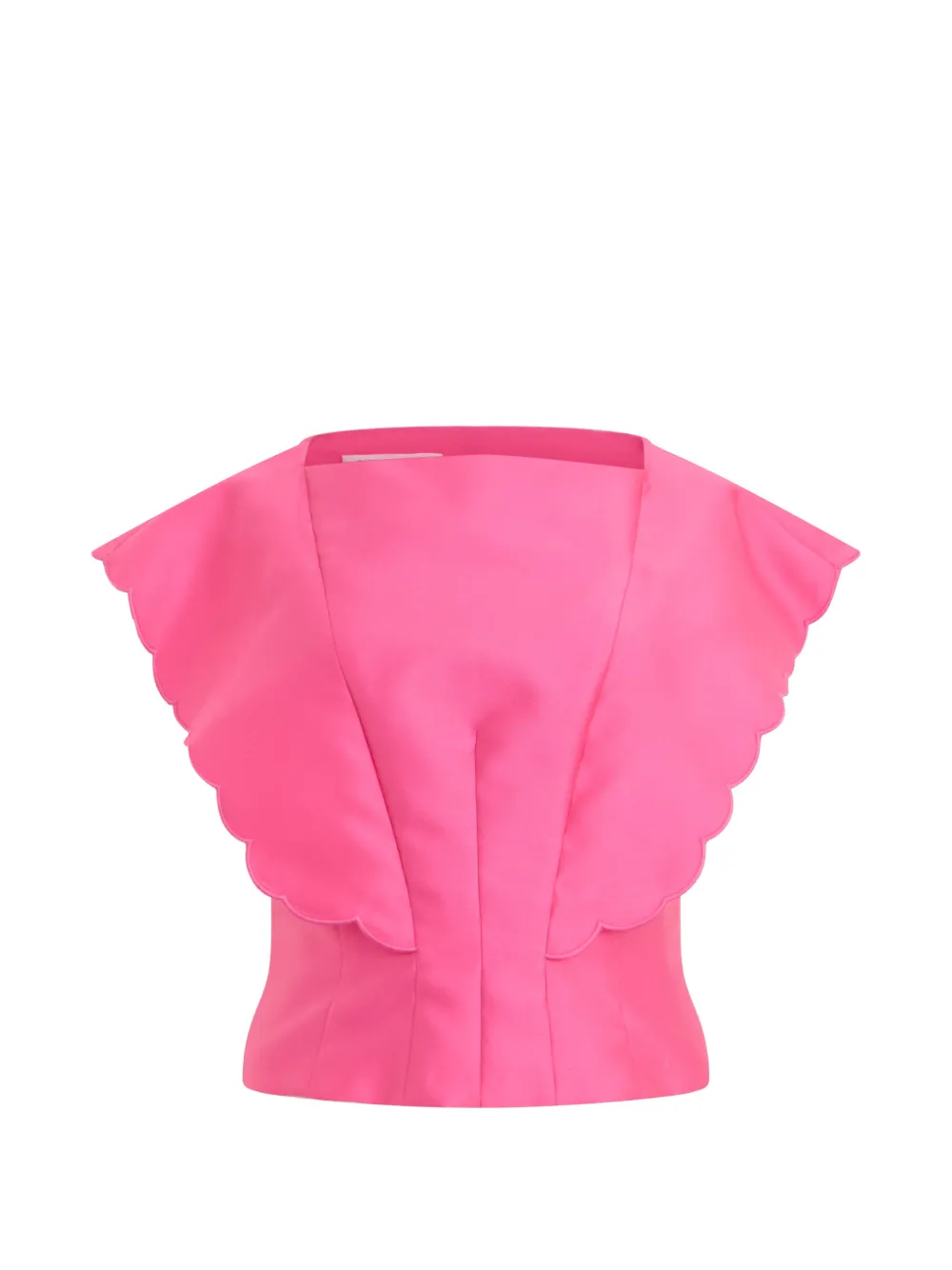 Philosophy Di Lorenzo Serafini Top crop con orlo a smerlo - Rosa