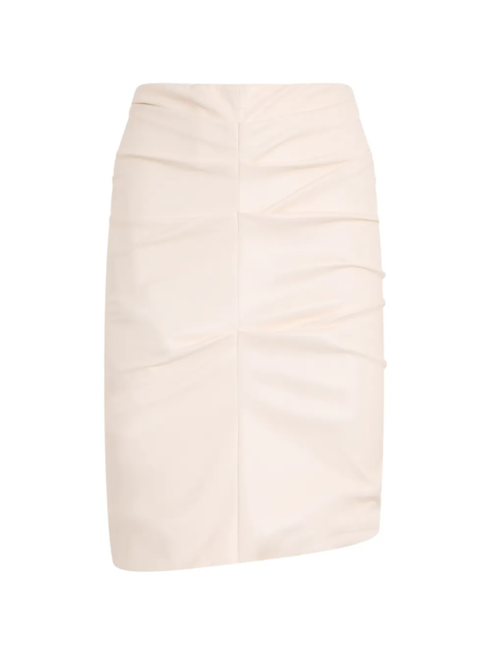 Philosophy Di Lorenzo Serafini Rok met asymmetrische zoom en ruches Beige