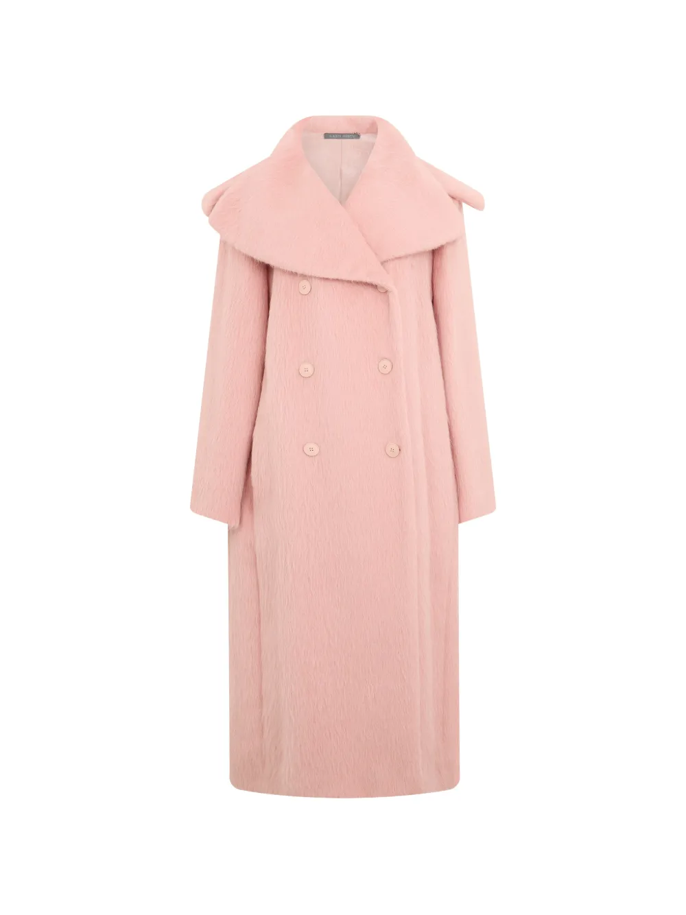 Alberta Ferretti double-breasted wide-collar coat - Rosa