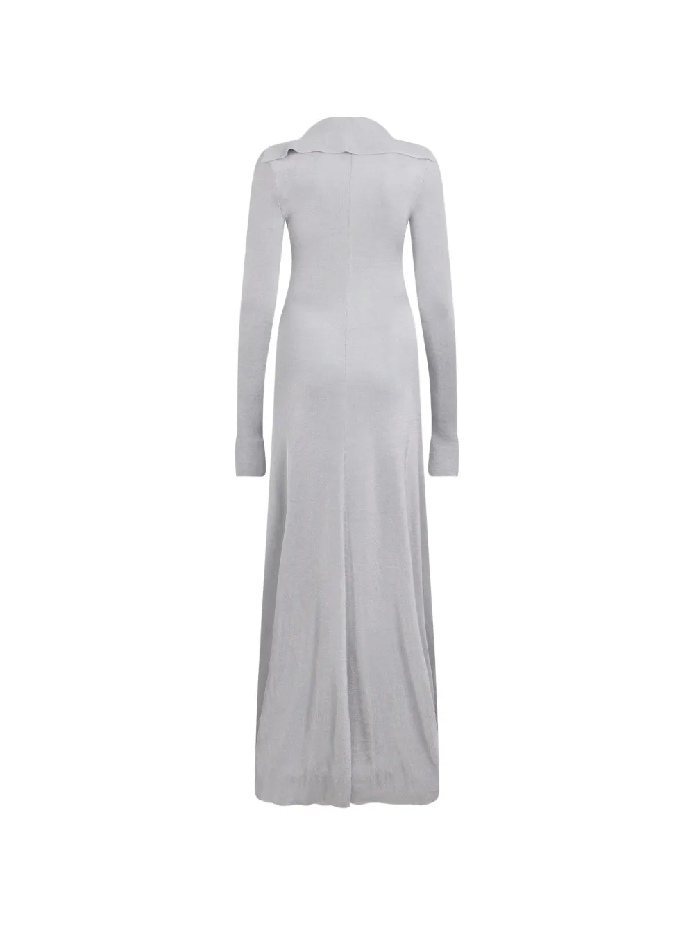 Philosophy Di Lorenzo Serafini Jurk met knoopsluiting en V-hals Grijs