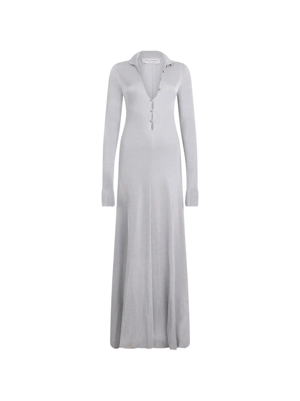 Philosophy Di Lorenzo Serafini Kleid mit Knöpfen - Grau