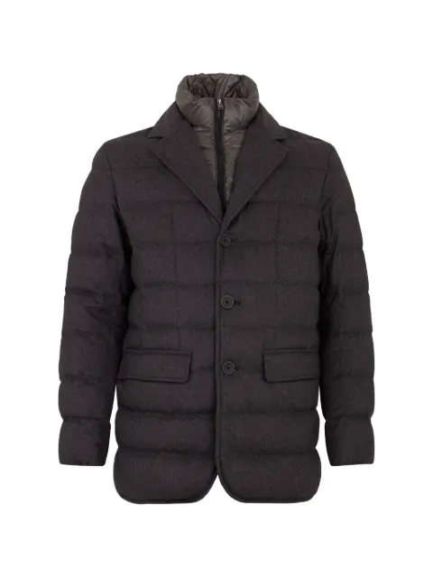 Herno padded notch-lapel coat