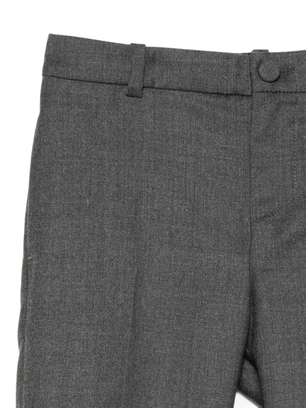 Gucci Kids Broek met geborduurd logo Grijs