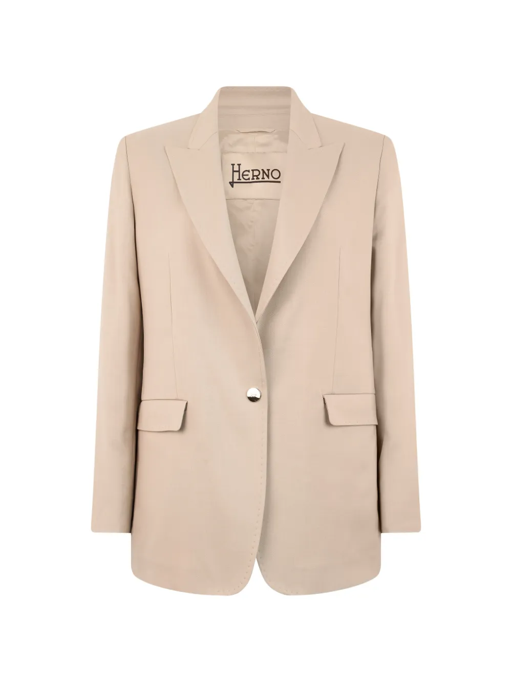 Herno shawl-collar single-breasted blazer - Nude