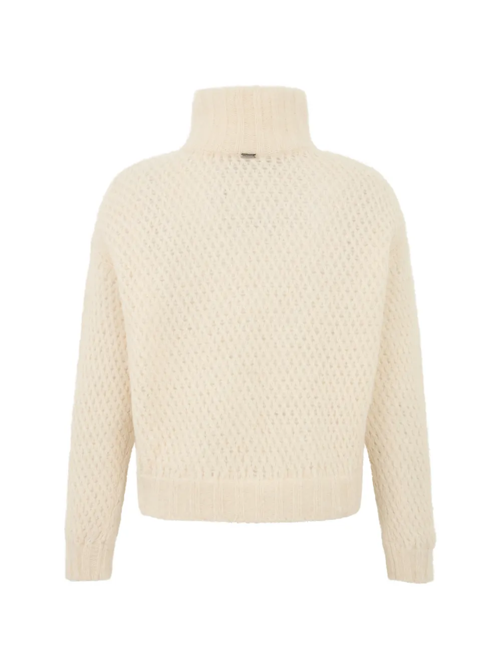 Herno zip-up high-neck cardigan Beige