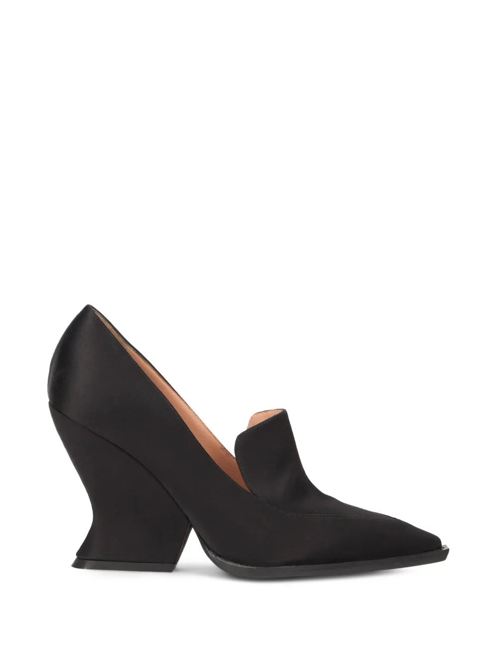 Alberta Ferretti Pumps met geometrische hak Zwart