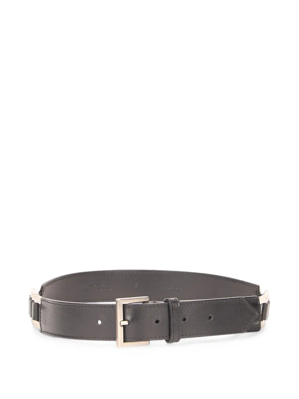 Alberta Ferretti buckle-fastening leather belt - Nero