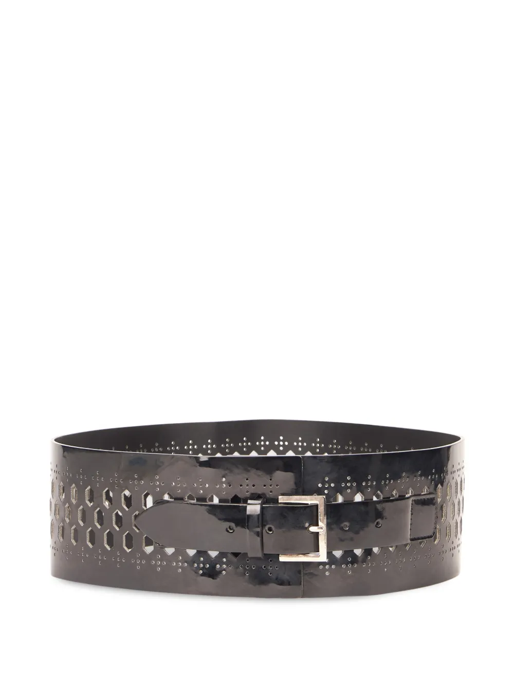 Alberta Ferretti perforated belt - Nero