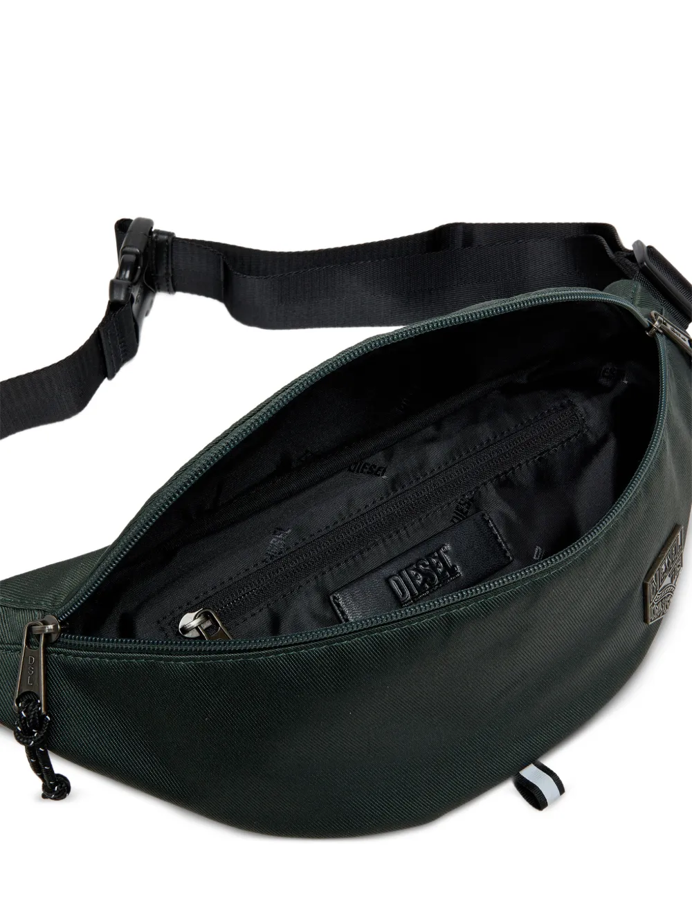 Diesel D-Pack nylon heuptas met embleem en logo Groen
