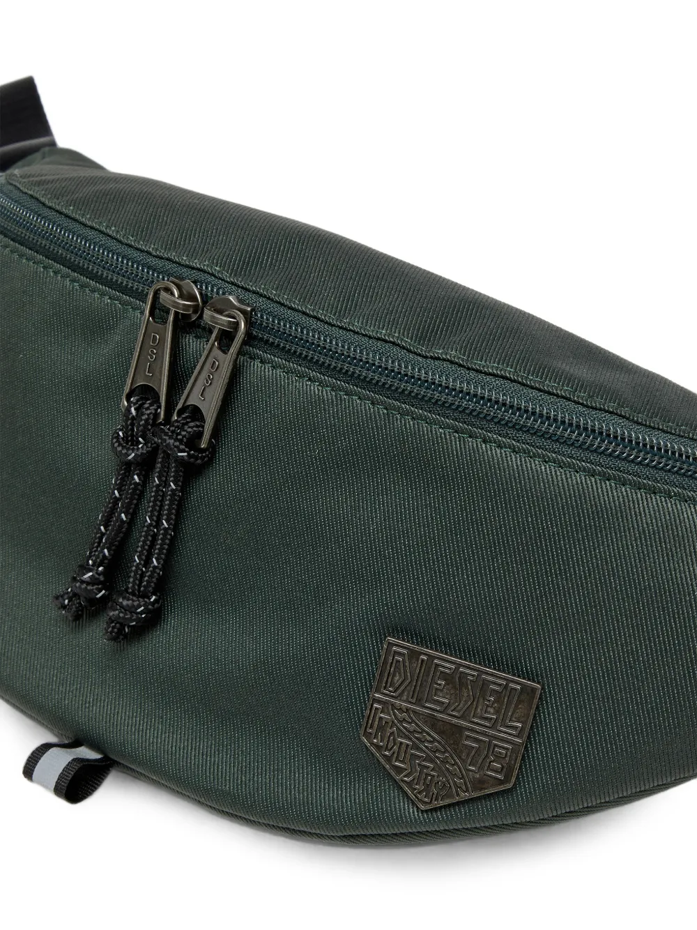 Diesel D-Pack nylon heuptas met embleem en logo Groen