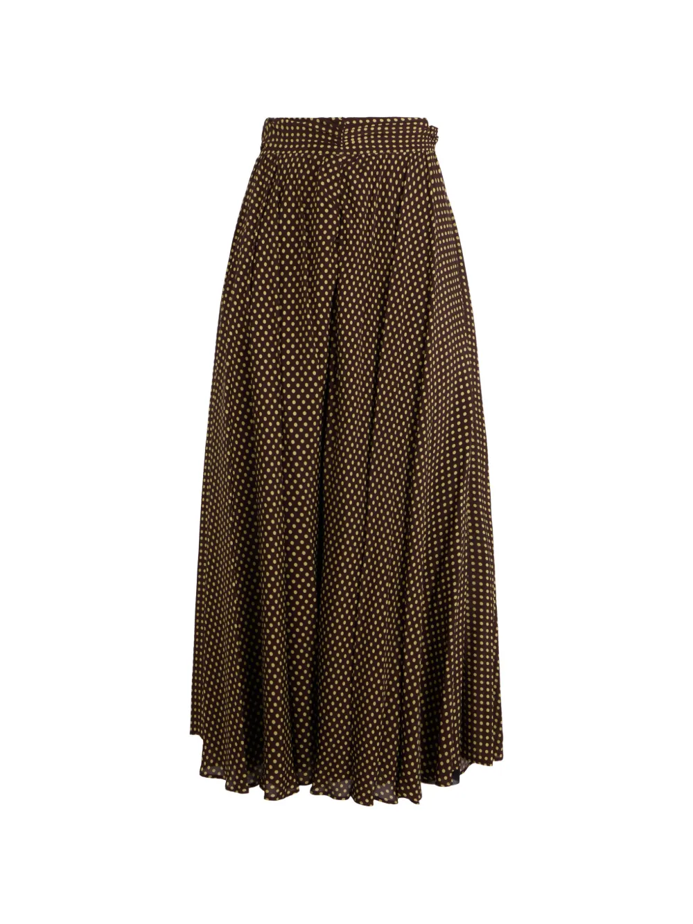 Philosophy Di Lorenzo Serafini polka-dot pleated maxi skirt - Marrone