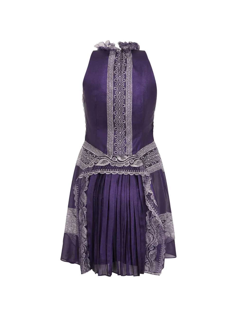 Alberta Ferretti sleeveless mini dress Paars