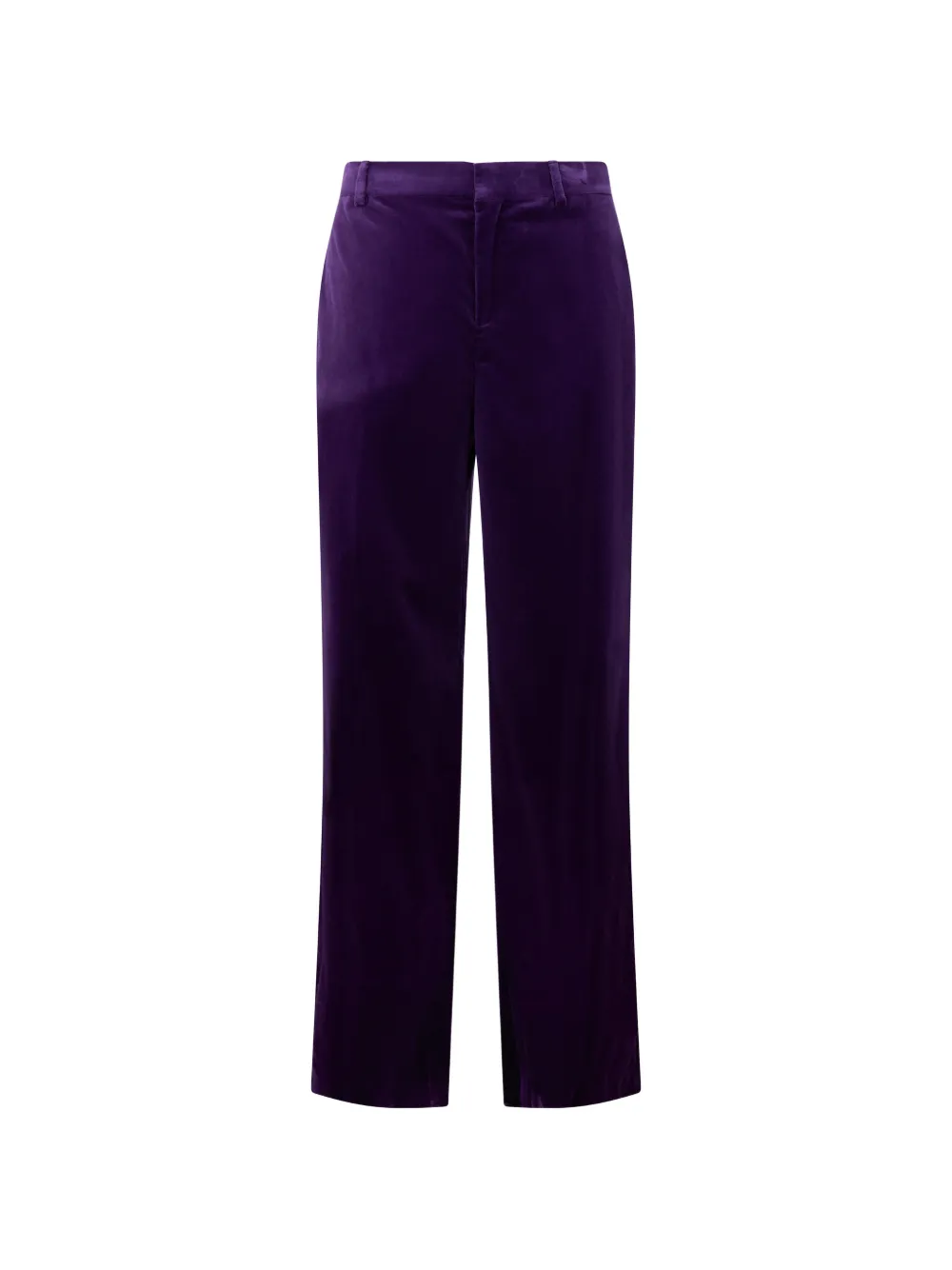 Alberta Ferretti straight-leg velvet trousers - Viola