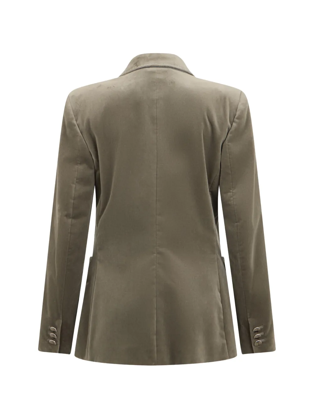 Alberta Ferretti Getailleerde blazer met gekerfde kraag Groen