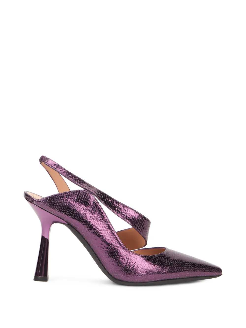 Alberta Ferretti Slingback pumps met puntige neus Paars