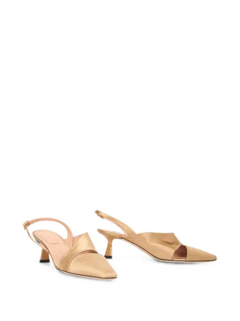 Alberta Ferretti pointed-toe slingback pumps