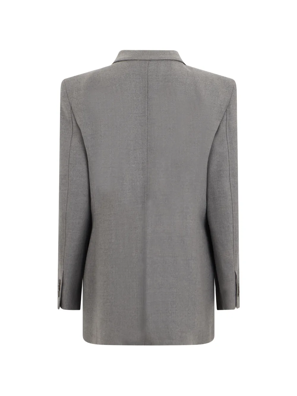 Alberta Ferretti Blazer met dubbele rij knopen en gestructureerde schouders Grijs