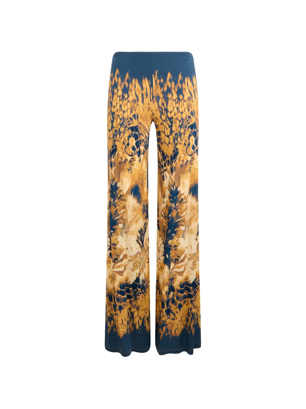 Alberta Ferretti printed flared trousers - Blau