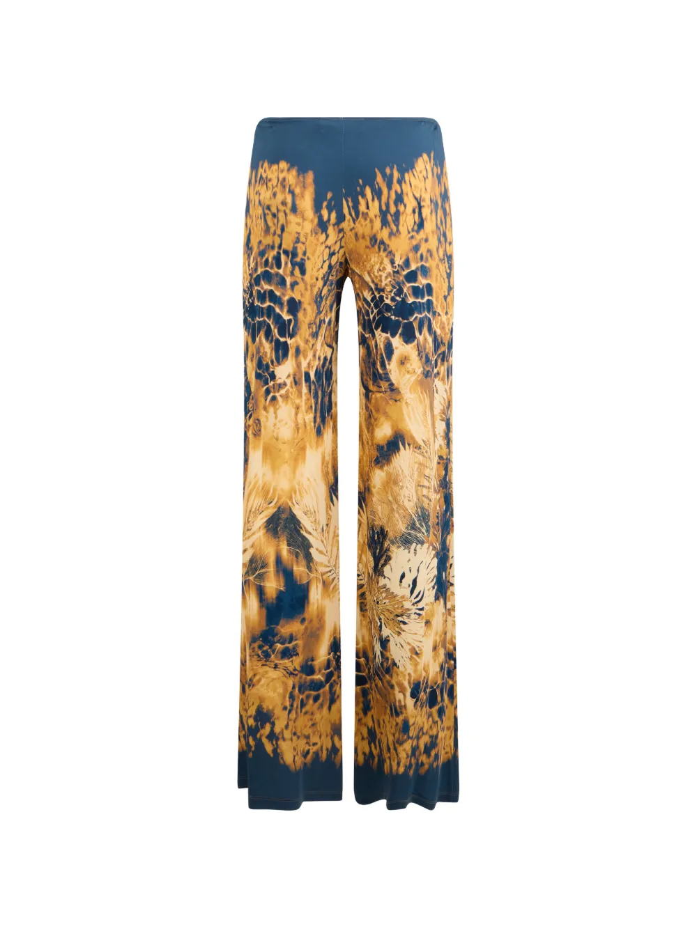 Alberta Ferretti Flared broek met print Blauw