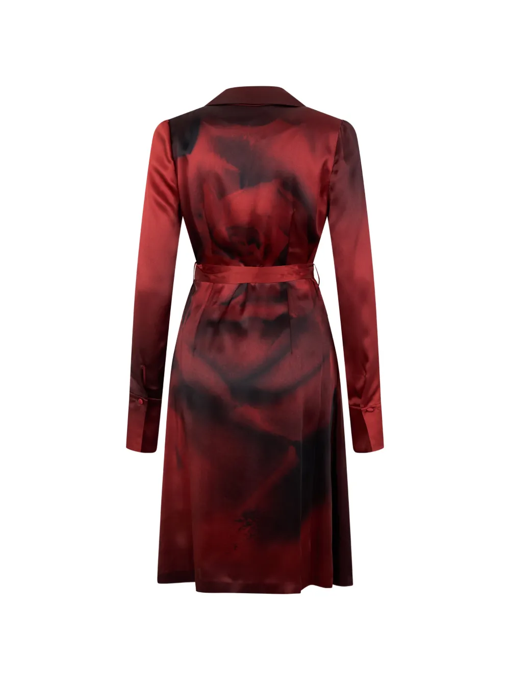Alberta Ferretti Zijden jack met ombré-print Rood