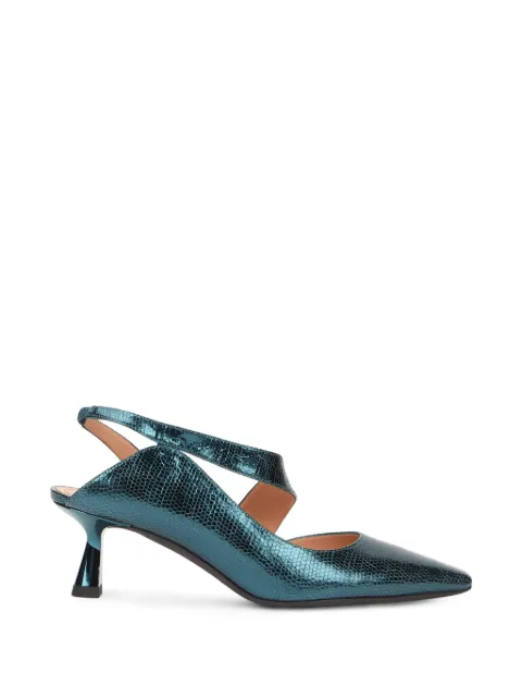 Alberta Ferretti snakeskin-effect slingback pumps