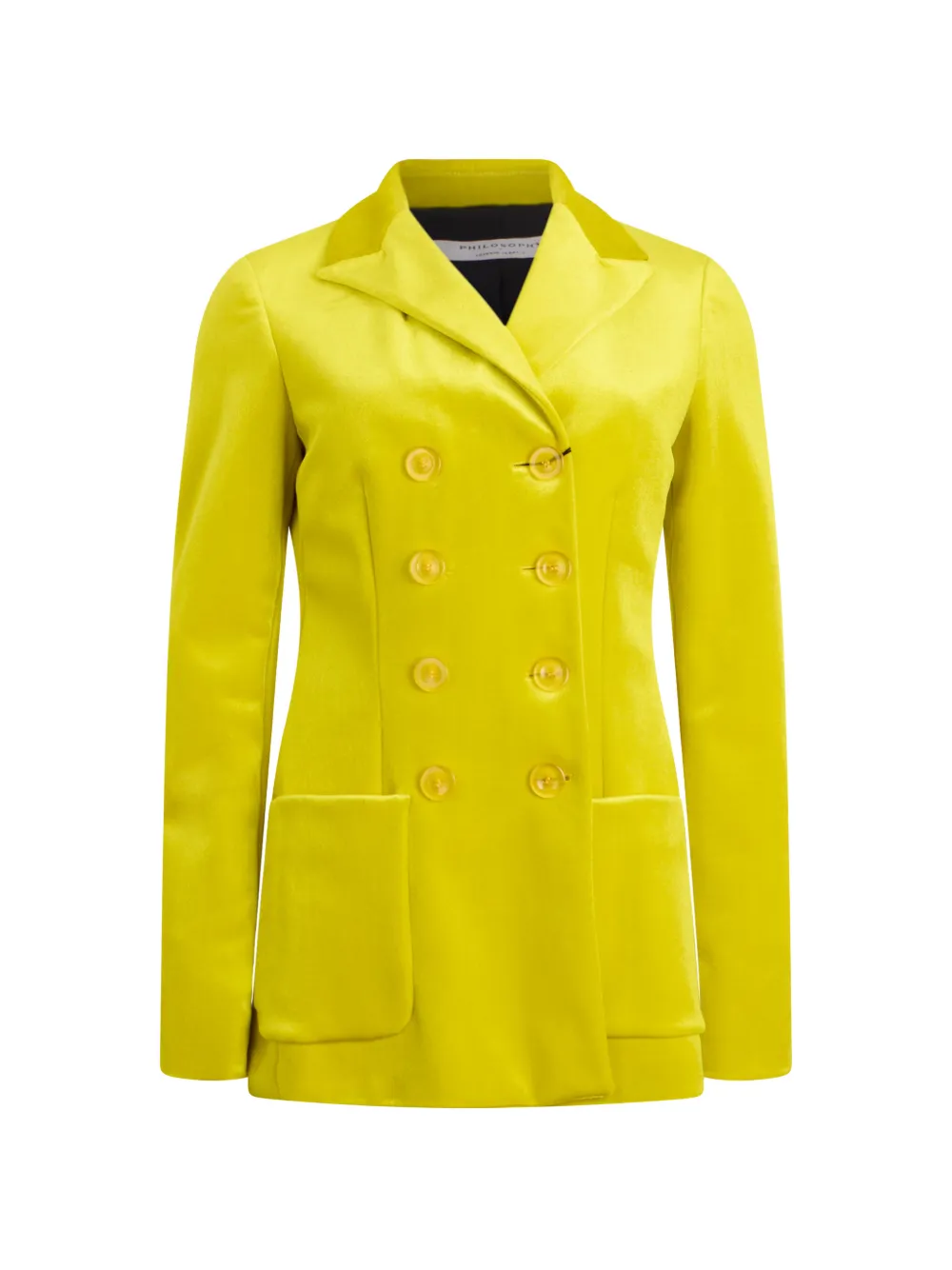 Philosophy Di Lorenzo Serafini double-breasted velvet blazer - Gelb