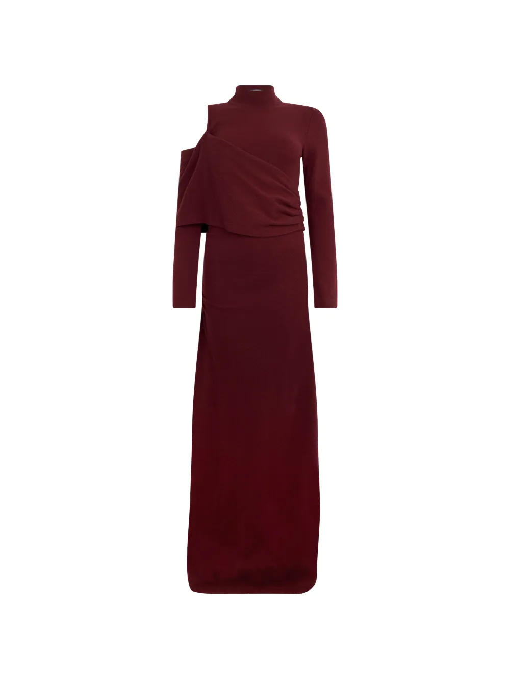 Alberta Ferretti one-shoulder draped maxi dress · 40