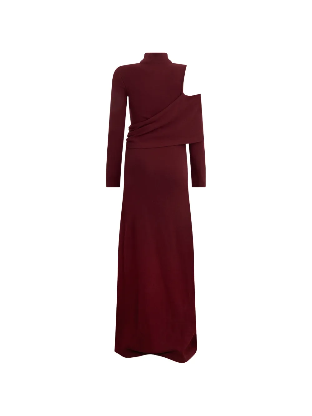 Alberta Ferretti Gedrapeerde jurk Rood