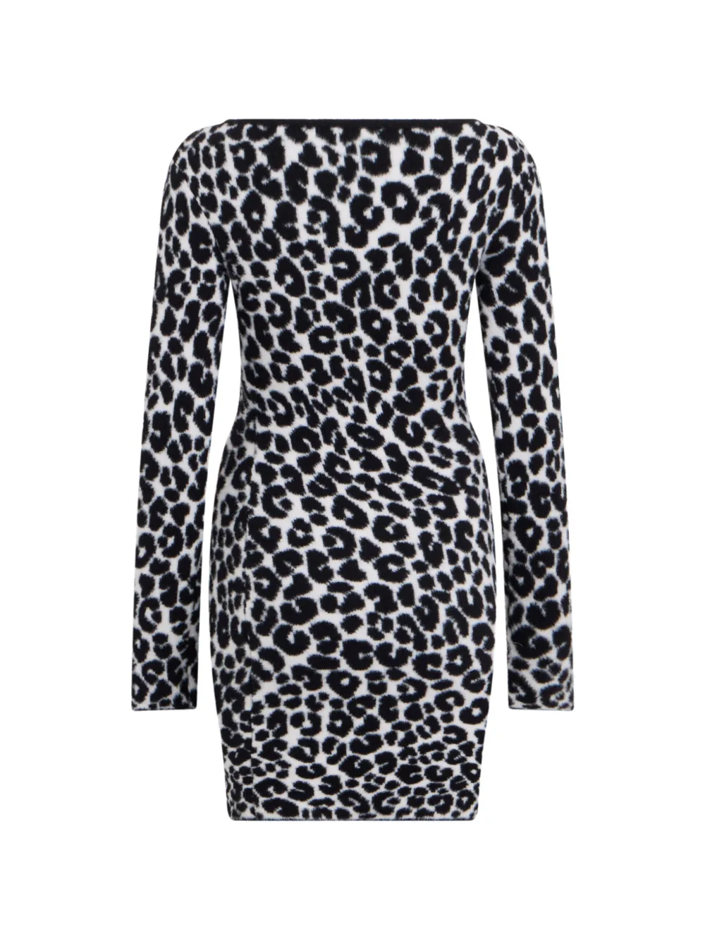 Philosophy Di Lorenzo Serafini Mini-jurk met lange mouwen en dierenprint Wit