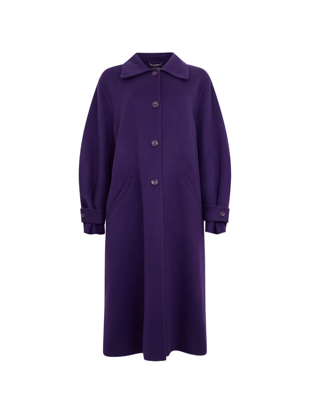 Alberta Ferretti manteau boutonné à manches amples - Violet Alberta Ferretti manteau boutonné à manches amples - Violet