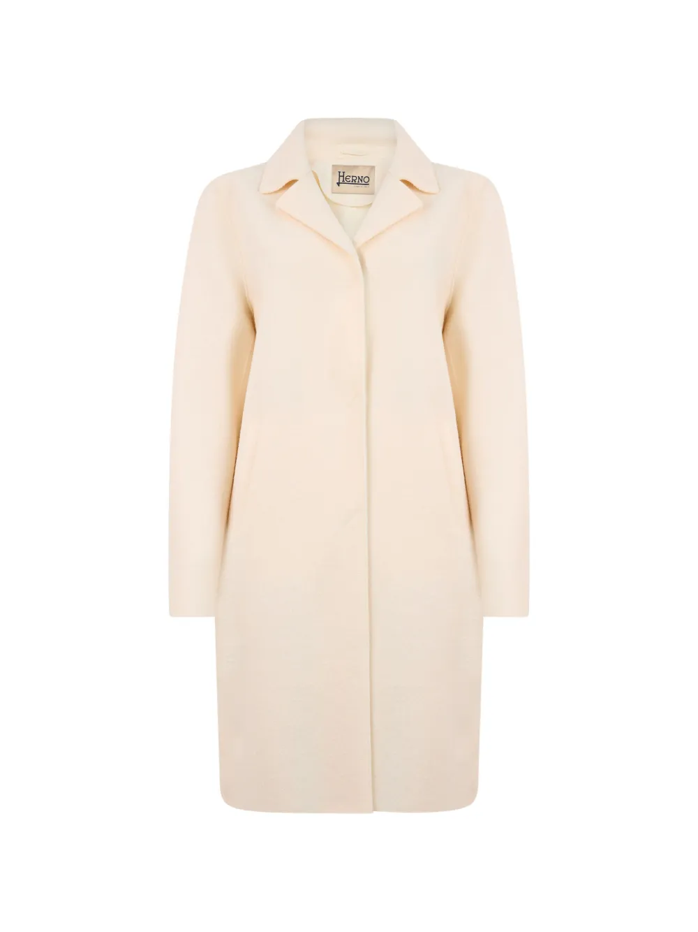Herno button-up wool coat Beige